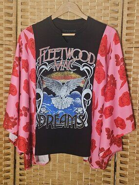 Fleetwood Mac Dreams Upcycled Top OS